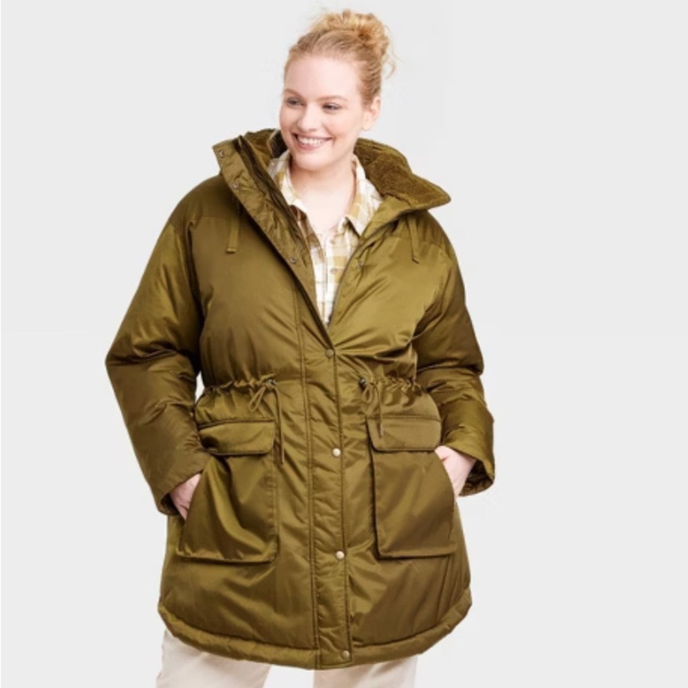 Universal Thread Olive Puffer Jacket